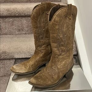 Coconuts Brown Western Cowboy Boots